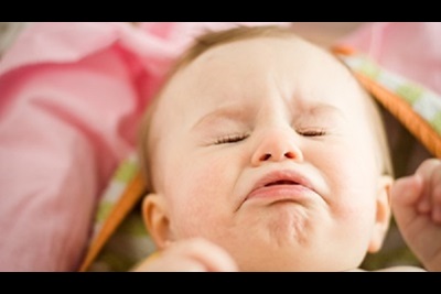 Baby sneezing