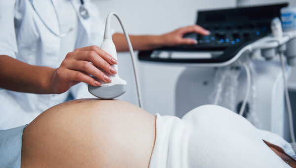 woman receiving an ultrasound