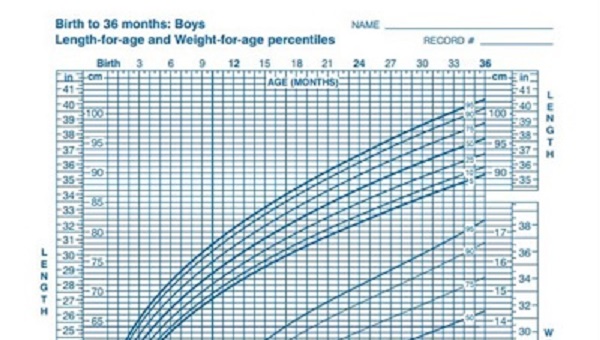 Boy growth chart