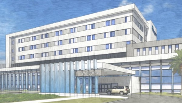 Architect's rendering of BayCare Hospital Wesley Chapel