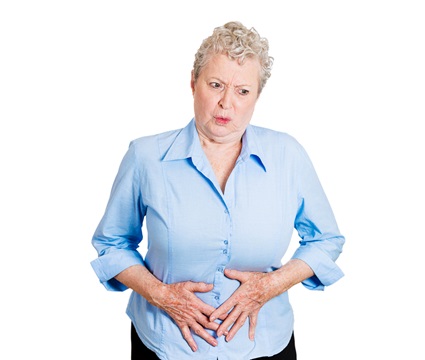 A woman is dealing with urinary incontinence.