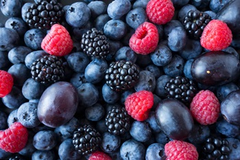 different varieties of berries