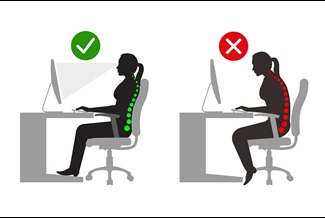 examples for good and bad posture