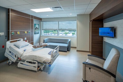 Mease Countryside Hospital Bilheimer Tower patient room