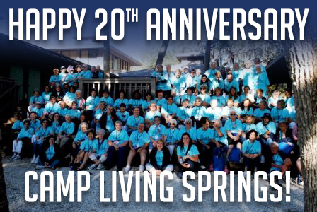 Camp Living Springs Volunteers 20th anniversary