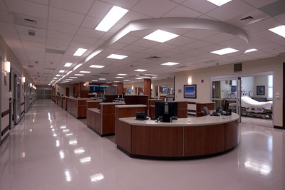 Intensive Care Unit nurses station