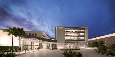 A rendering of the exterior of the St. Anthony's Hospital expansion