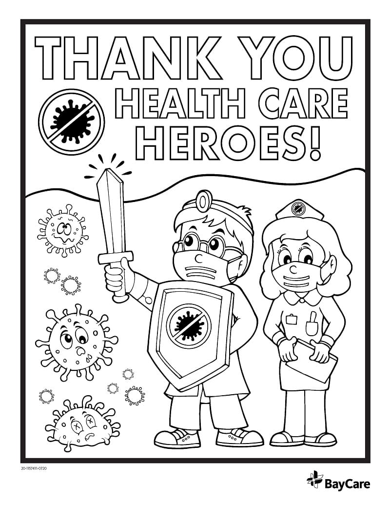 Health Related Pages Coloring Pages