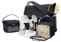 Breast pump with large carrying case