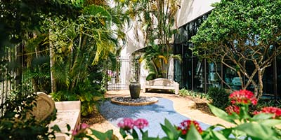 Take a calming moment for yourself in our peaceful Serenity Garden.