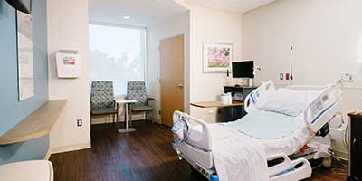 Our new spacious and comfortable high risk pregnancy rooms.