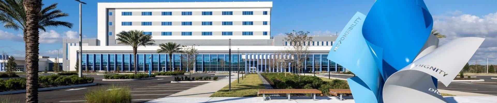 exterior view of baycare hospital wesley chapel