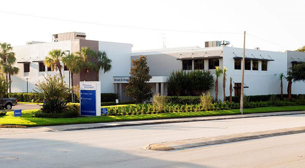 Exterior Breast Health and Imaging building at Winter Haven Women's Hospital