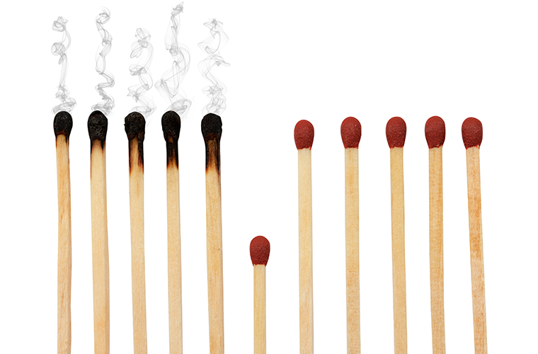 line of matches