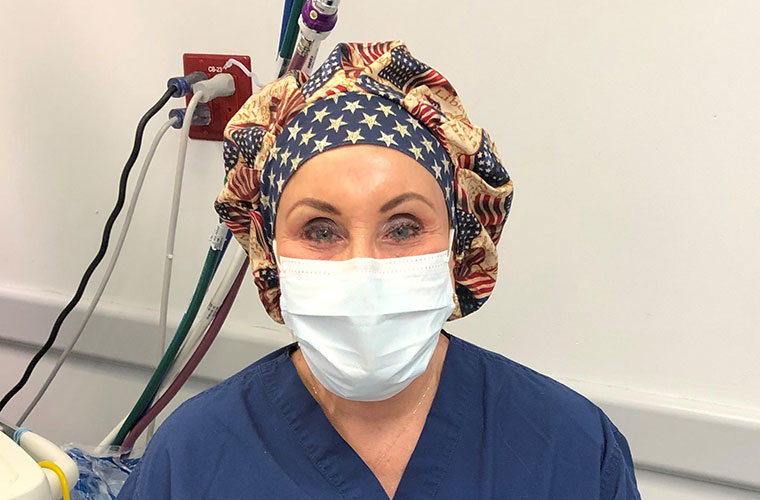 Handmade Patriotic Surgical Hats a Labor of Love