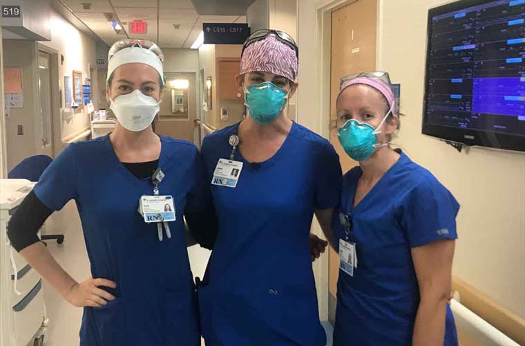 Nurses on St. Joseph’s Hospital COVID Unit Compete in St. Anthony’s Triathlon Olympic Relay