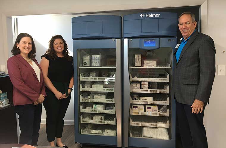 St. Anthony’s Donates Pharmaceutical Refrigerators to Free Clinic