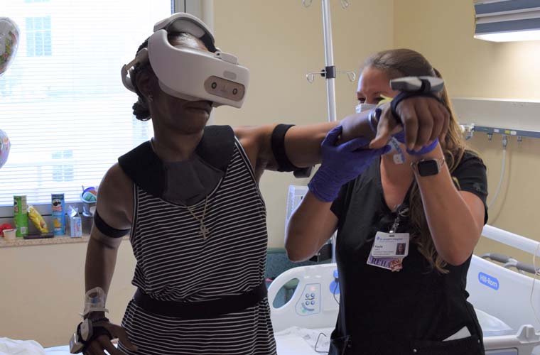 Virtual Reality Immerses Stroke Patient in Physical Therapy