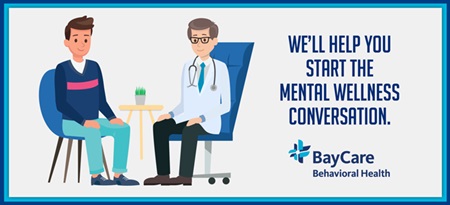 BayCare Behavioral Health, Mental Wellness illustration