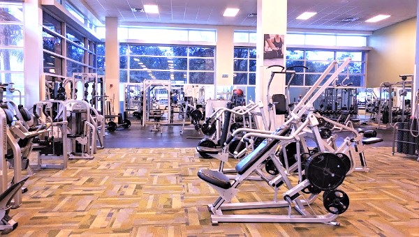 Workout equipment at the Carillon Fitness Center