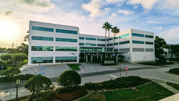 Exterior photo of the Cheek Powell Pavillion