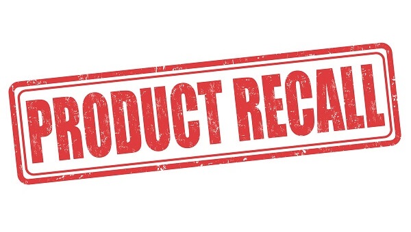 Product recall grunge rubber stamp on white background vector illustration